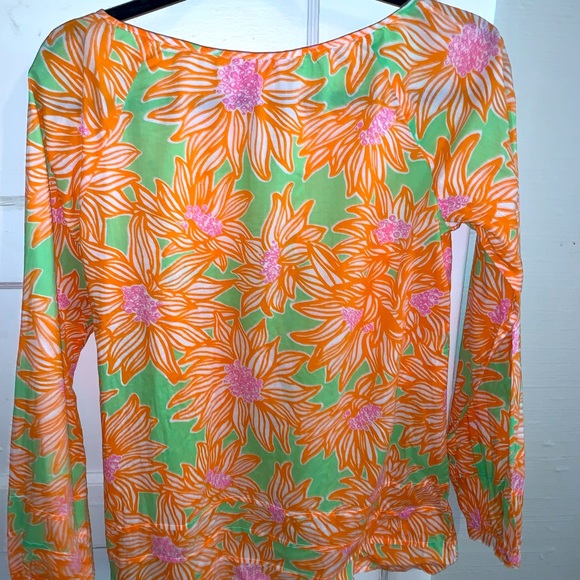 Lilly Pulitzer long sleeve blouse sz Small - Picture 4 of 4